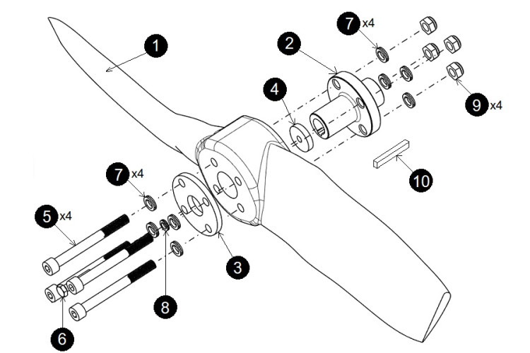 FAN BLADE (3hp GREY) FULL