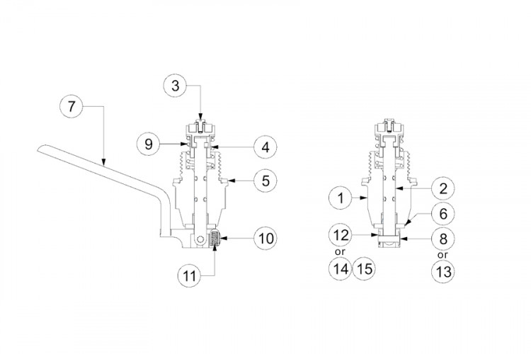 MAIN VALVE ASSEMBLY - LEFT HAND